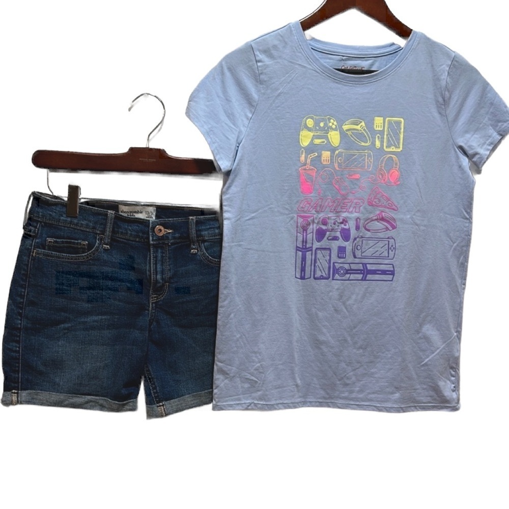 Abercrombie kids & Cat &Jack girls set size 14 GUC
